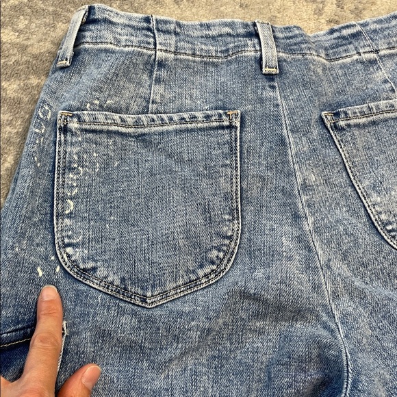 New L’Agence Brooklyn High Rise Utility Wide Leg Jeans Brewer Blue Sz 25 - Picture 11 of 14